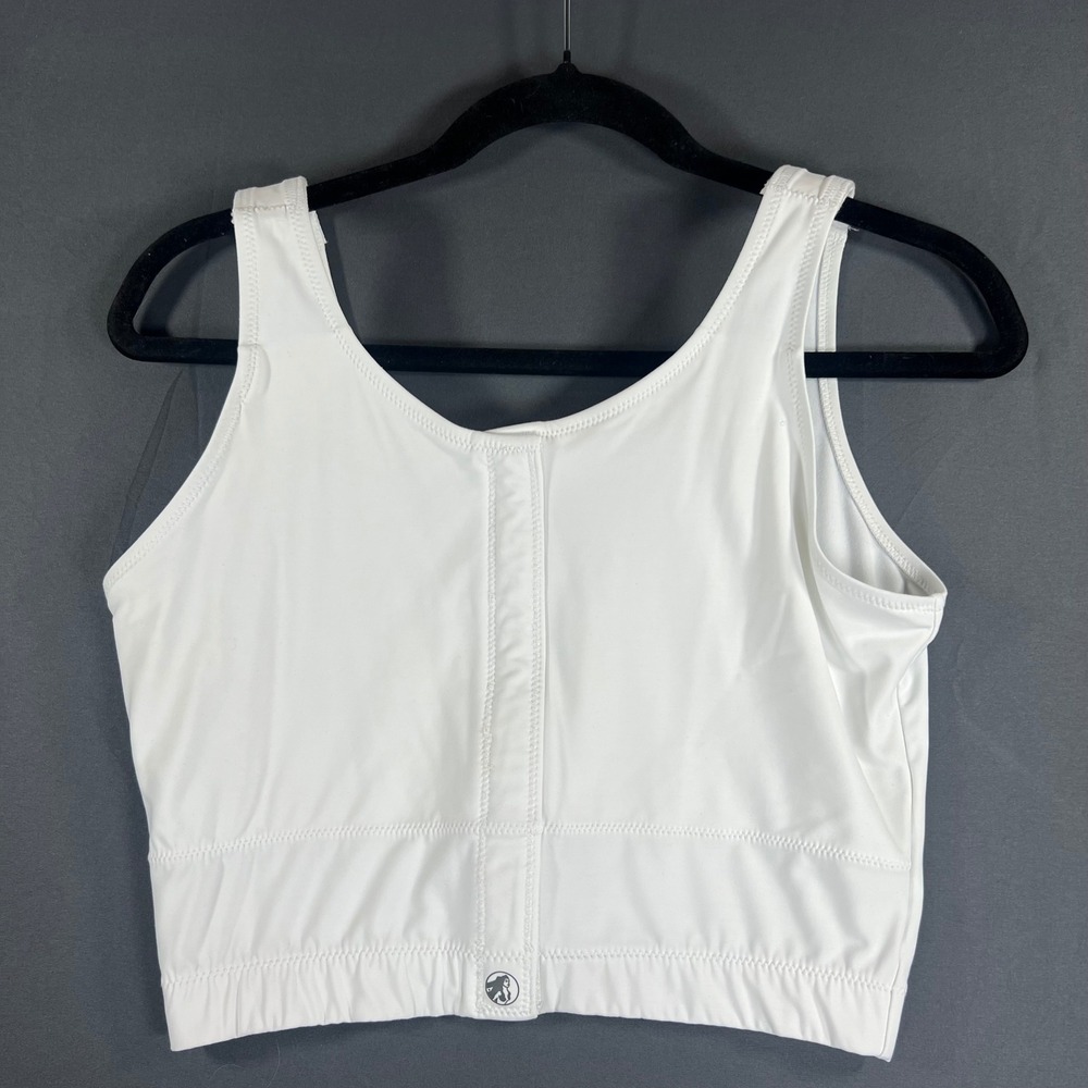 Masthead Judy Long-Line Surgical Bra White Front Velcro Closure Style 045 Size L - Picture 2 of 11